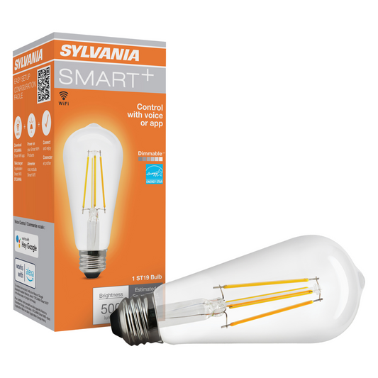 SMART+ WiFi Filament Clear: ST19 Soft White (2700K)