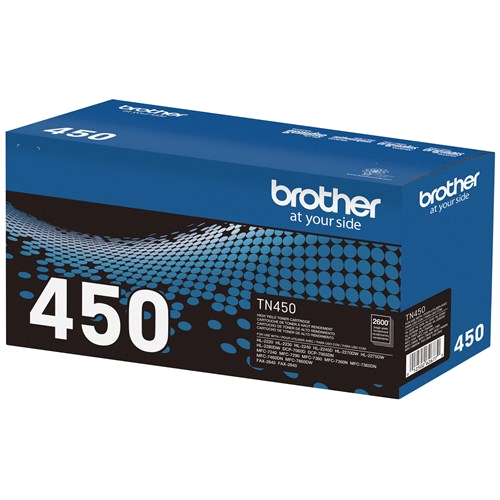 Brother TN450 Black Toner Cartridge, High Yield