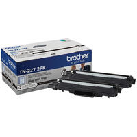 Brother Genuine TN227 2PK High-Yield Black Toner Cartridge Multipack