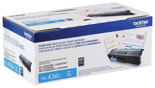 Brother TN436C Cyan Toner Cartridge, Super High Yield