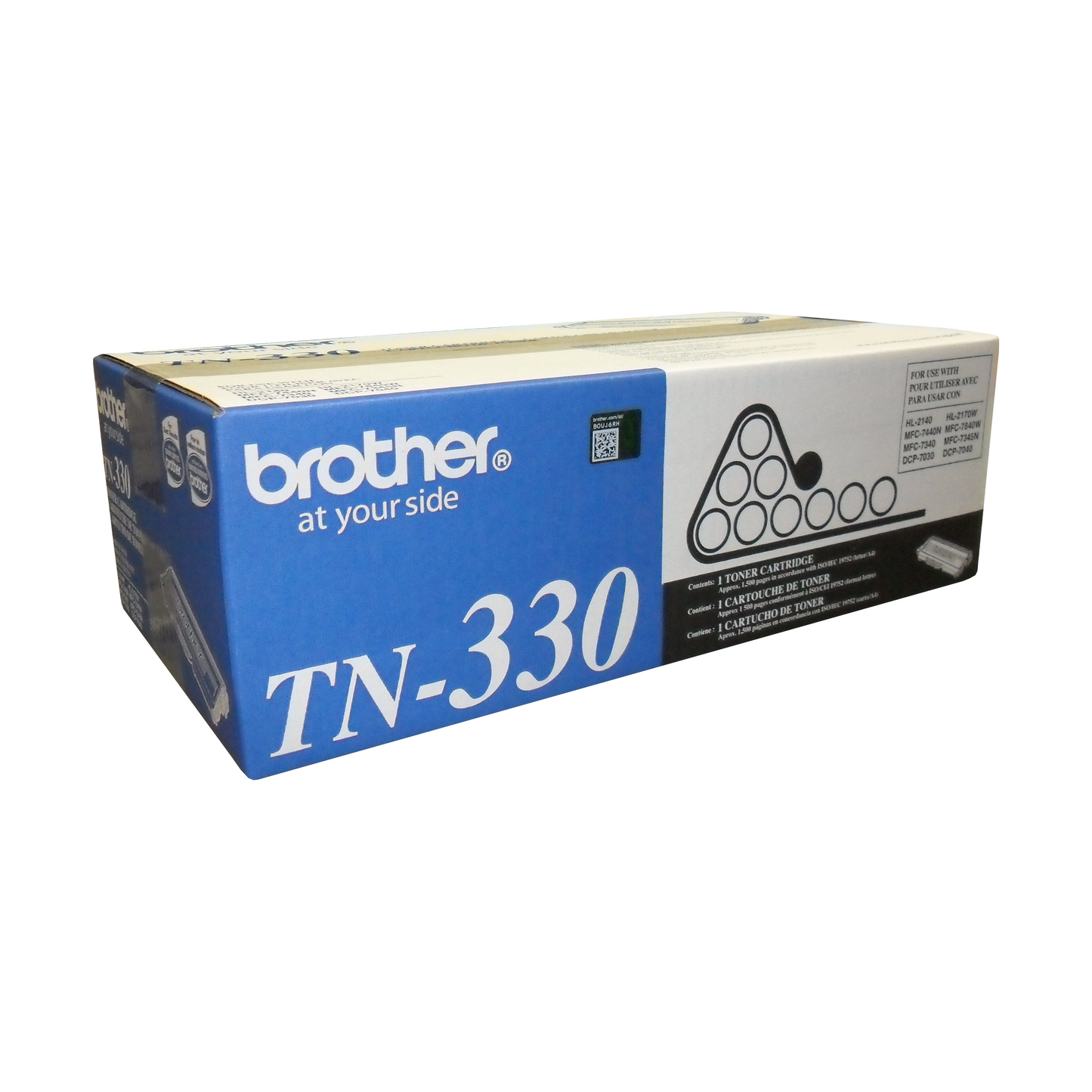 Brother TN330 Black Toner Cartridge, Standard Yield