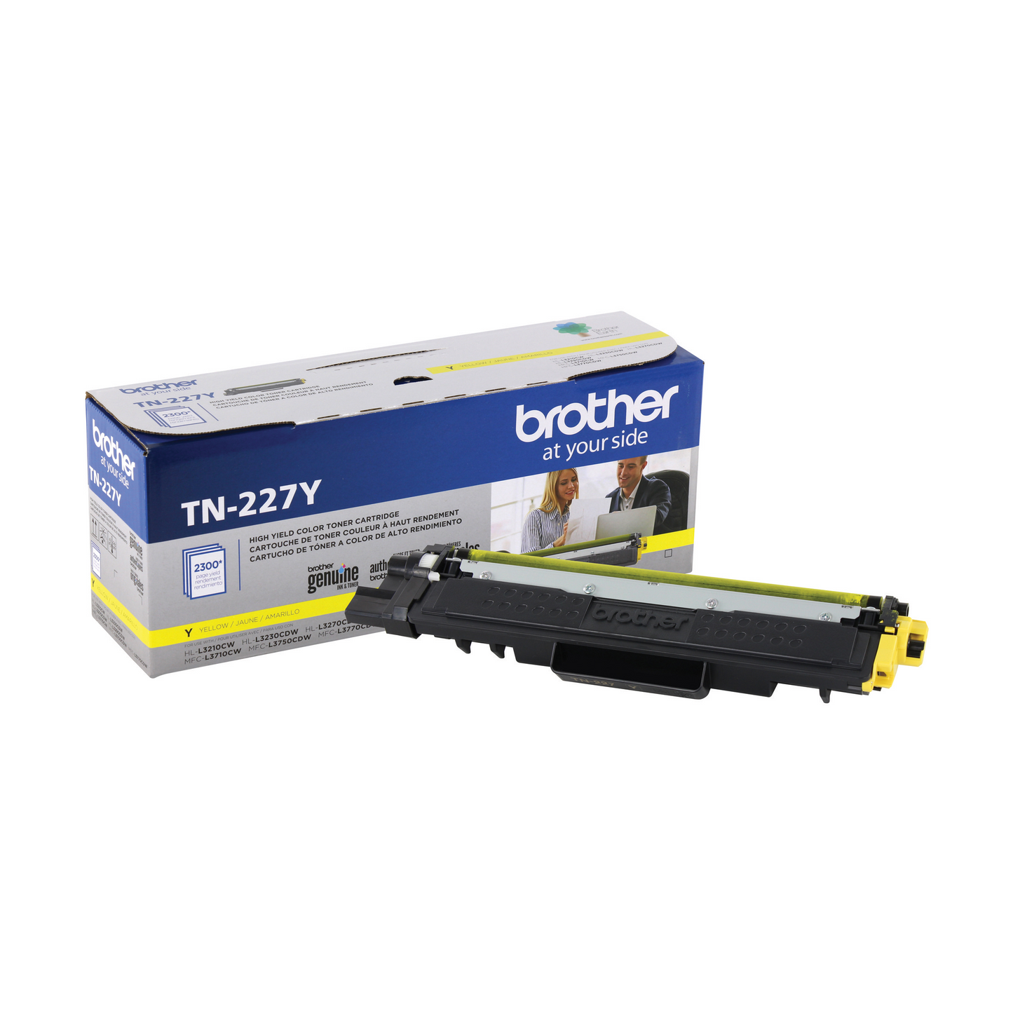 Brother Genuine TN-227Y High Yield Yellow Toner Cartridge