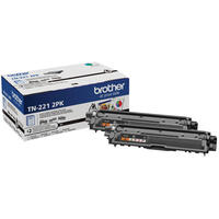 Brother Genuine TN221 2PK Standard-Yield Black Toner Cartridge Multipack