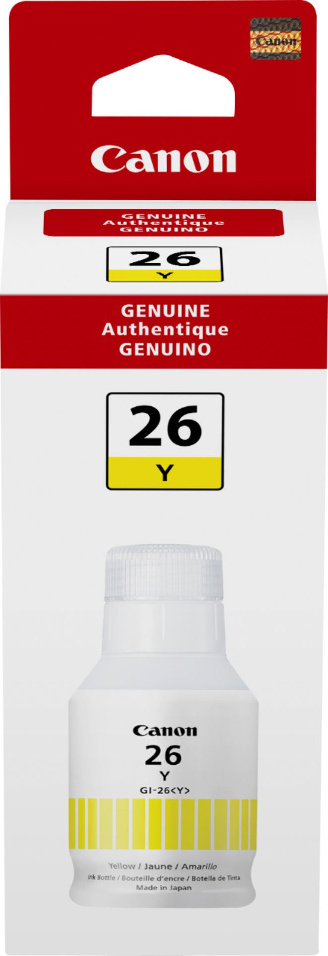 Bouteille d'encre jaune GI-26 SKU 4423C001