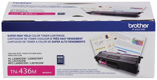 Brother TN436M Magenta Toner Cartridge, Super High Yield