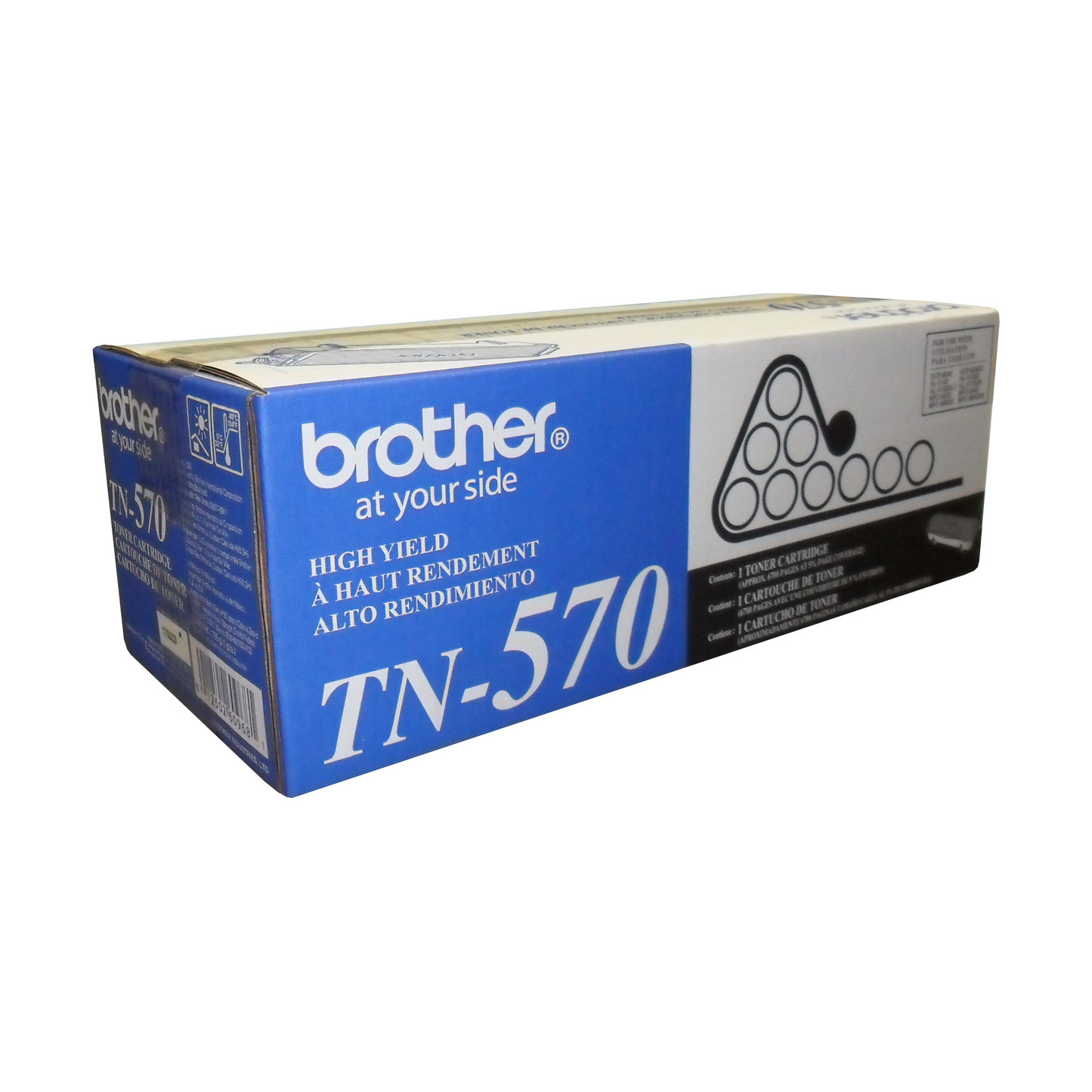 Brother TN570 Black Toner Cartridge, High Yield