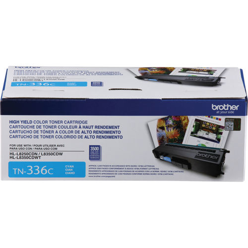 Brother TN336C Cyan Toner Cartridge, High Yield